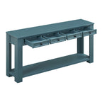 Console Table/Sofa Table with Storage Drawers and Bottom Shelf for Entryway Hallway