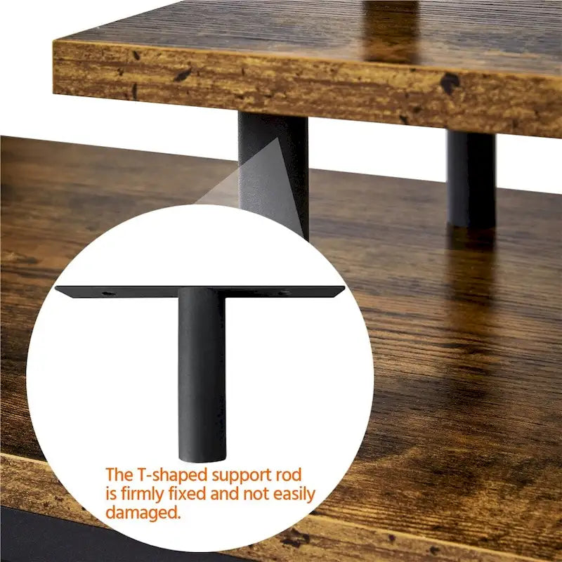 Yaheetech Wooden Small Space TV Stand for Living Room