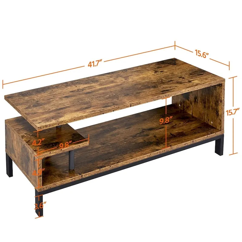 Yaheetech Wooden Small Space TV Stand for Living Room