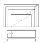 Yaheetech Wooden Small Space TV Stand for Living Room