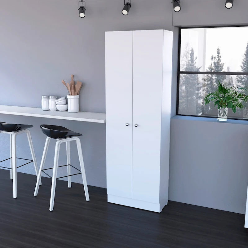 Storage Cabinet , Double Door, White Finish,High quality and durable
