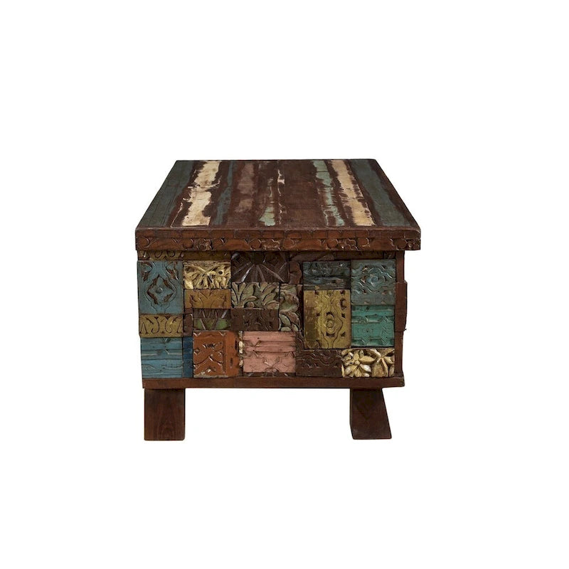 Elephant Reclaimed Wood Trunk Coffee Table - 47 x 25