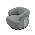 33W 360 Swivel Modern Barrel Chair Accent Chair Set of 2
