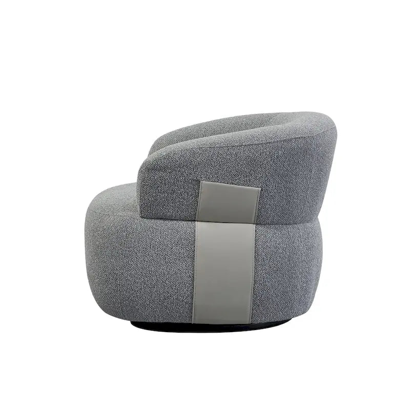 33W 360 Swivel Modern Barrel Chair Accent Chair Set of 2