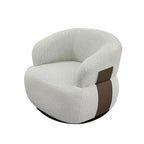 33W 360 Swivel Modern Barrel Chair Accent Chair Set of 2