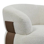 33W 360 Swivel Modern Barrel Chair Accent Chair Set of 2