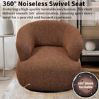 33W 360 Swivel Modern Barrel Chair Accent Chair Set of 2