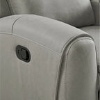 Roundhill Furniture Wesley Transitional Manual Reclining Sofa, Gray