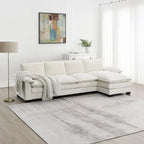 5-seat Chenille L-Shape Sectional Sofa with Reversible Chaise Sleeper Sofa Couch for Living Room, Apartment