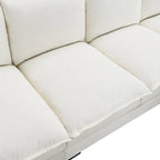 5-seat Chenille L-Shape Sectional Sofa with Reversible Chaise Sleeper Sofa Couch for Living Room, Apartment