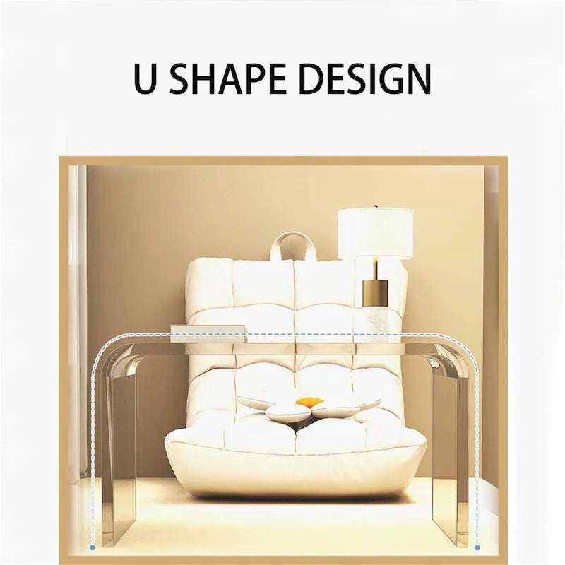 Acrylic Sofa Side C Shaped Table