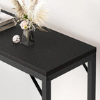Narrow Console Table Sofa Table Industrial Hallway Table for Entryway