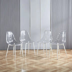dining chair,set of 4,metal leg,plastic seat for Living Room
