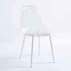 dining chair,set of 4,metal leg,plastic seat for Living Room