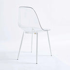 dining chair,set of 4,metal leg,plastic seat for Living Room