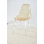 dining chair,set of 4,metal leg,plastic seat for Living Room