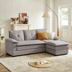 L-Shaped Sectional Sofa with Cloud-Like Seats - 82.28 Inches - Perfect for Living Room