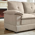 L-Shaped Sectional Sofa with Cloud-Like Seats - 82.28 Inches - Perfect for Living Room
