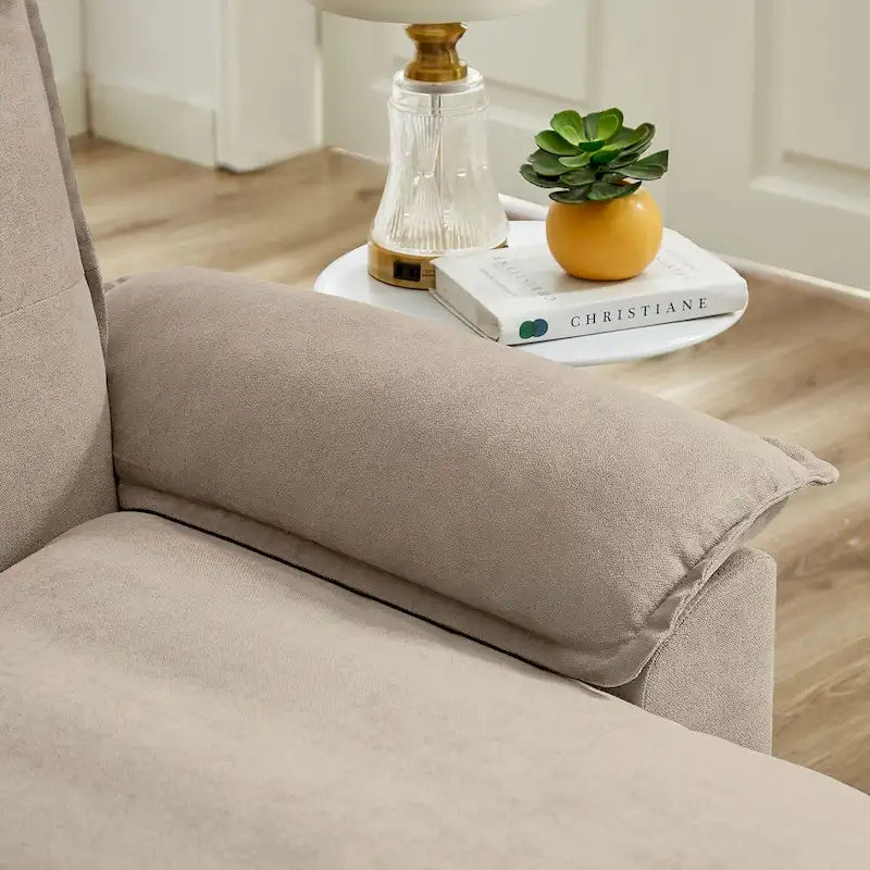 L-Shaped Sectional Sofa with Cloud-Like Seats - 82.28 Inches - Perfect for Living Room
