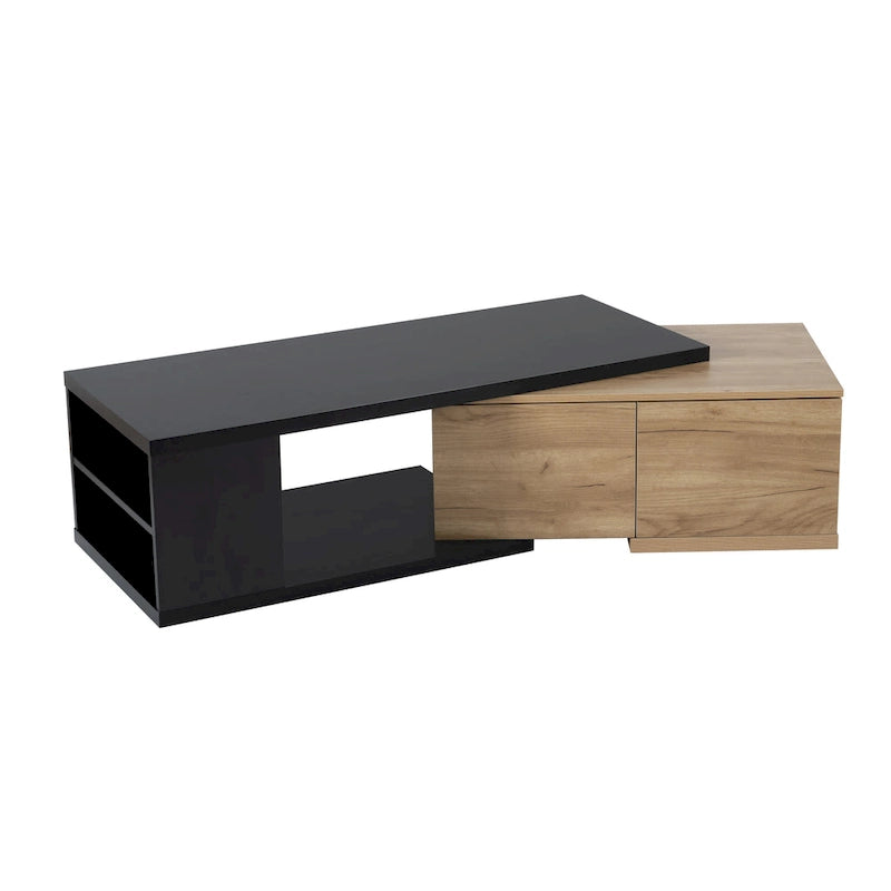 Extendable Coffee Table with 2 Storage Drawers