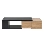 Extendable Coffee Table with 2 Storage Drawers