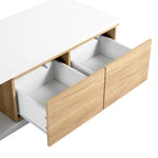 Extendable Coffee Table with 2 Storage Drawers