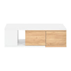 Extendable Coffee Table with 2 Storage Drawers