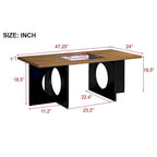 47 Contemporary Wood Rectangular Coffee Table