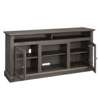 Modern TV Stand with Open and Closed Storage