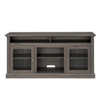 Modern TV Stand with Open and Closed Storage