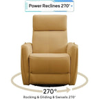 32.3 Wide Power Swivel Rocker Recliner Chairwith USB Ports