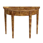 Hampton Demilune Burl 36 Console Table