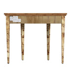 Hampton Demilune Burl 36 Console Table