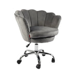 VANITII Accent Chair Swivel Vanity Chair Office Desk Chair With Wheels Modern Height Adjustable Pink/Grey/White
