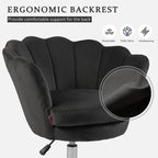 VANITII Accent Chair Swivel Vanity Chair Office Desk Chair With Wheels Modern Height Adjustable Pink/Grey/White