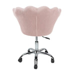 VANITII Accent Chair Swivel Vanity Chair Office Desk Chair With Wheels Modern Height Adjustable Pink/Grey/White