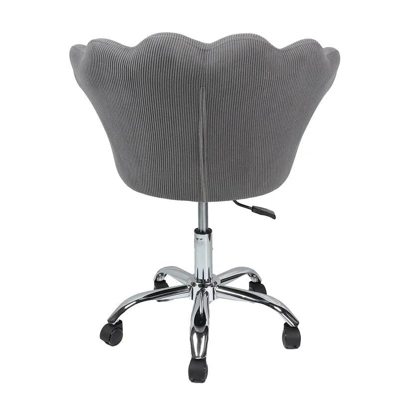 VANITII Accent Chair Swivel Vanity Chair Office Desk Chair With Wheels Modern Height Adjustable Pink/Grey/White