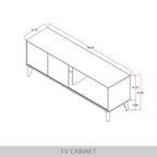CraftPorch Contemporary TV Stand Console