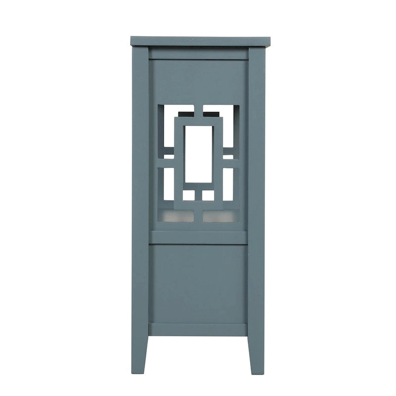 Wood Console Table Entry Sofa Table with 4 Drawers & 1 Storage Shelf for Entryway Living Room Bedroom