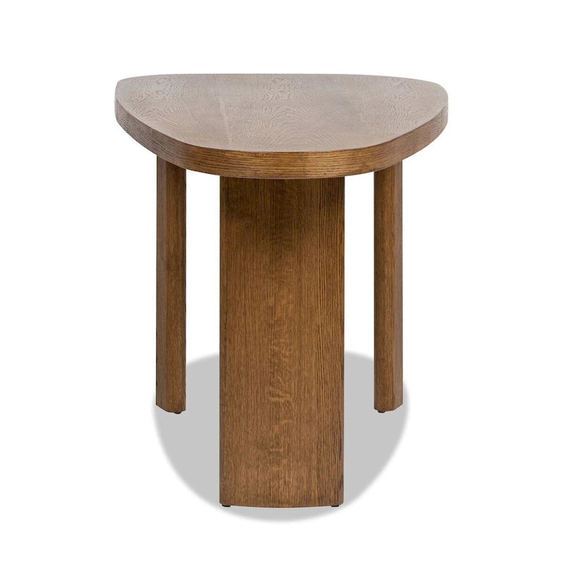 Melvin 60 Oak Wood Oblong Oval Console Table