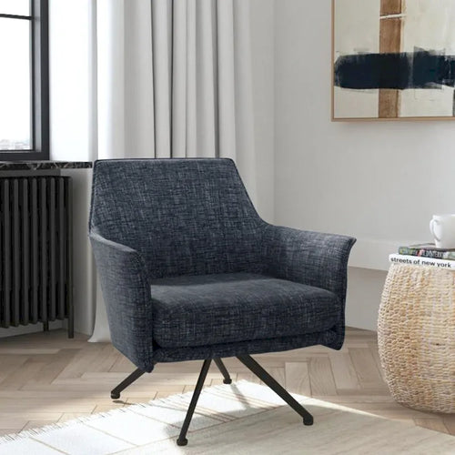 Aura Upholstered Swivel Chair by East at Main - 29.5x28.5x31