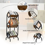 3 Tier Vinyl Record Storage Rack - 14.2D x 16.1W x 50H