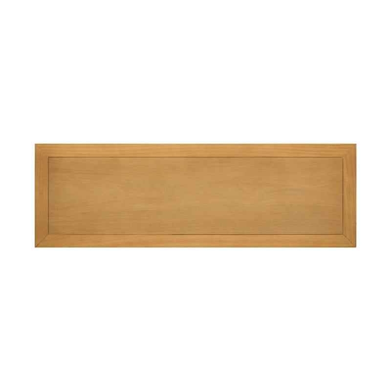 Ample Storage Vintage Console Table with Four Small Drawers and Bottom Shelf for Living Rooms, Entrances and Kitchens