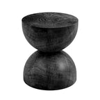 Alina Side Table Indoor/Outdoor Stone White w/ Gold Flakes