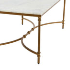 Libertine Genuine Marble and Metal Coffee Table