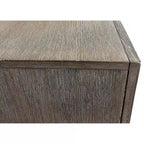 90 Six Door TV Console, Entertainment Stand, Wood Accent Cabinet, Fully Assembled, Gray - 90W x 32H x 16D