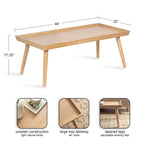 Kate and Laurel Eastmont Rectangle Wood Coffee Table