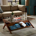 Rocket Coffee Table w/Tempered GlassModern Accent table ,for Living Room Bedroom Studio, Comfy Living Room table Comfy Reading