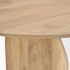 Oval Dining Table w/Light Brown Wood Top & Arched Legs - 86.5L x 39.0W x 30.0H