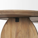 Oval Dining Table w/Light Brown Wood Top & Arched Legs - 86.5L x 39.0W x 30.0H